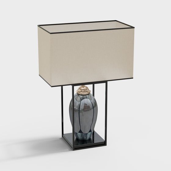 Elegant 3D Table Lamp Model for Modern Interiors