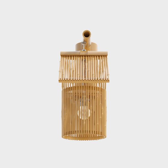 Bamboo Pendant Light 3D model