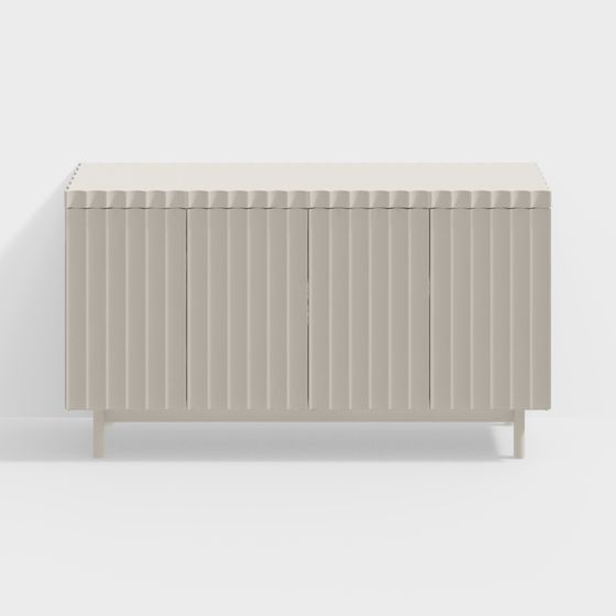 Wavy Cabinet 3D model for Modern Interiors
