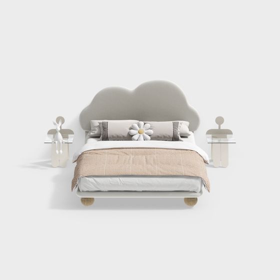 Cloud Bed 3D Model for Dreamy Interiors