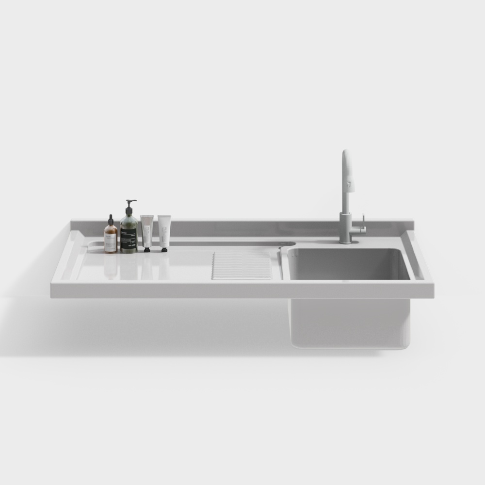 모던 욕실 세탁기 통합 세면대