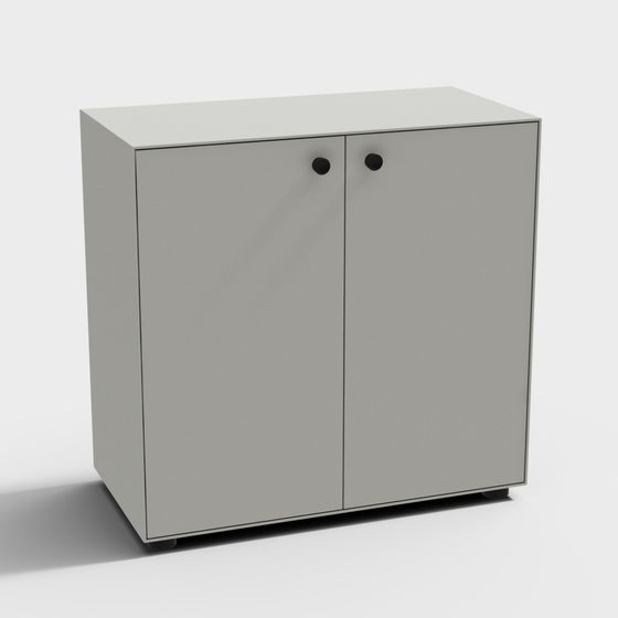 Modern Minimalist Storage Cabinet 3D model