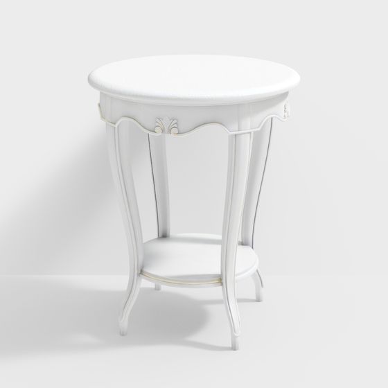 Charming Lace Table 3D model for Modern Interiors