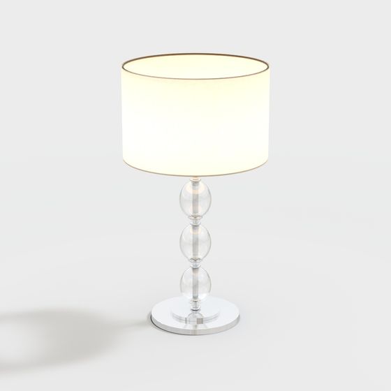 Chic Low-Polygon Table Lamp 3D model for Modern Interiors