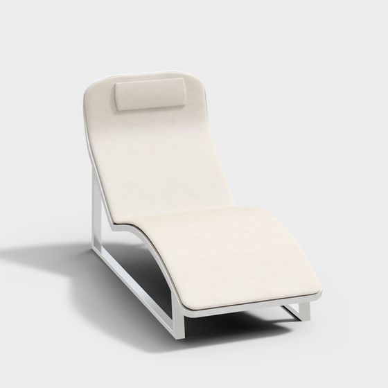 Sleek Modern Lounge Chair 3D model