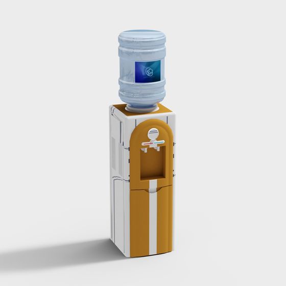 Stylish 3D Water Dispenser Model