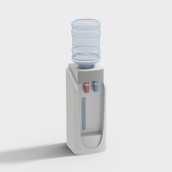 Stylish Low-Poly Water Dispenser 3D model