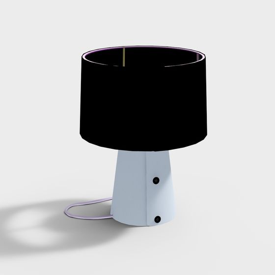 Stylish Low Poly Candle Lamp 3D model