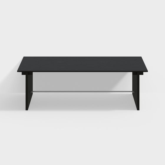 Urban Black Table 3D model for Modern Interiors