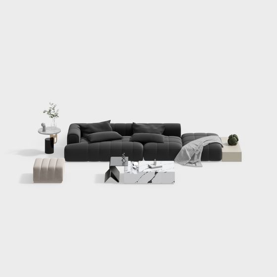 Modern Urban Living Room Sofa 3D model
