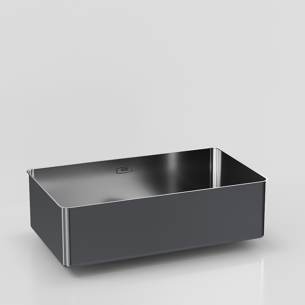 モダンなステンレス製シンク