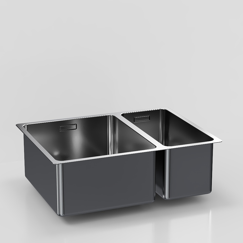 Évier en acier inoxydable moderne