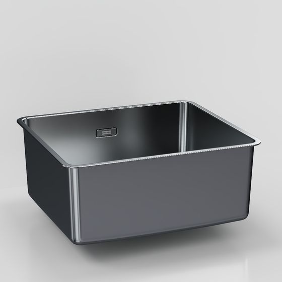 Stylish Low-Poly Kitchen Sink 3D model for Modern Spaces