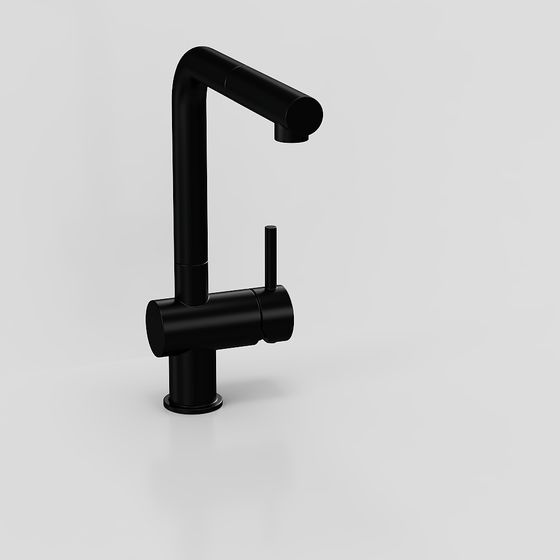 Minimalist Black Faucet 3D model