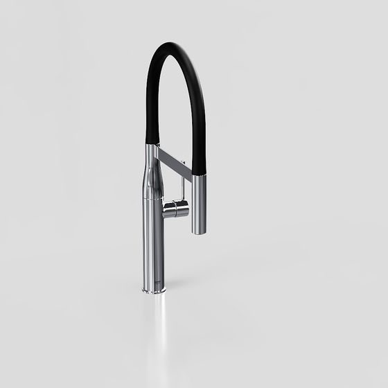Stylish Low-Poly Kitchen Faucet 3D Model