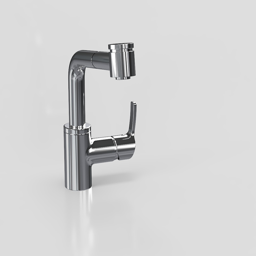 현대적인 금속 수전