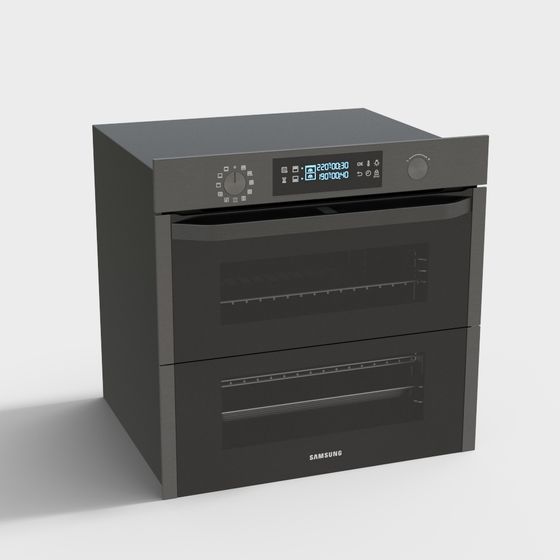 Samsung Double Oven 3D model for Contemporary Kitchens