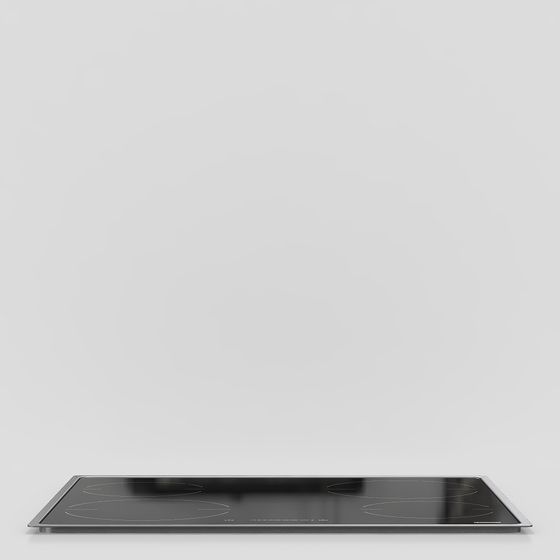 Modern Low-Poly Electric Stove 3D model