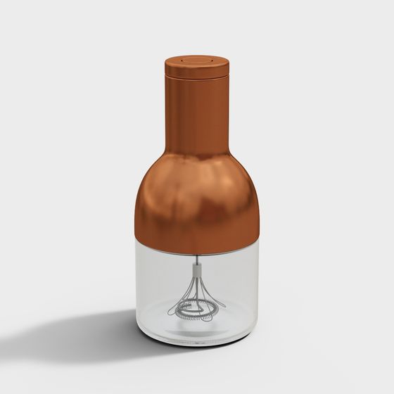 Elegant Copper Bottle 3D model