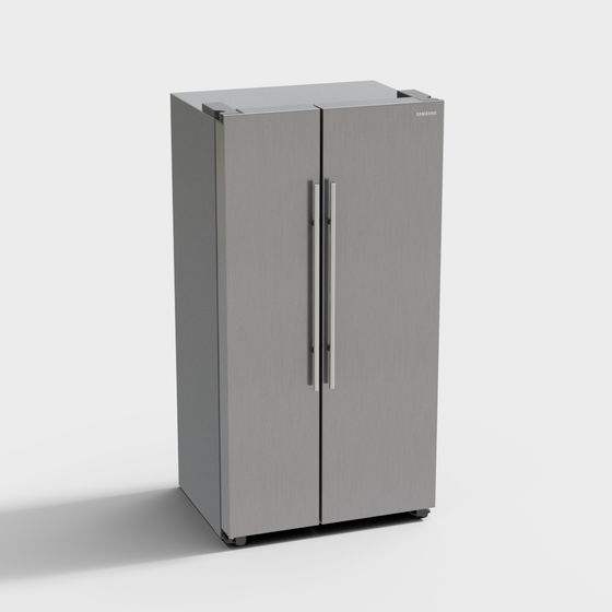 Modern Minimalist Refrigerator 3D model