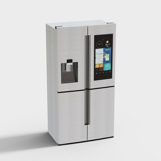 SmartFridge 3D Model – Sleek & Modern Appliance