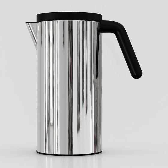 Elegant Stainless Steel Thermos 3D model