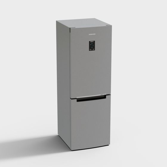 Stylish Samsung Refrigerator 3D model for Modern Interiors