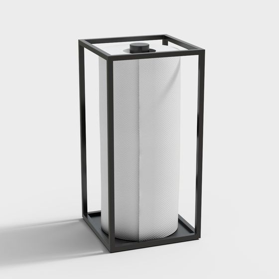 Modern Minimalist Tissue Holder 3D model