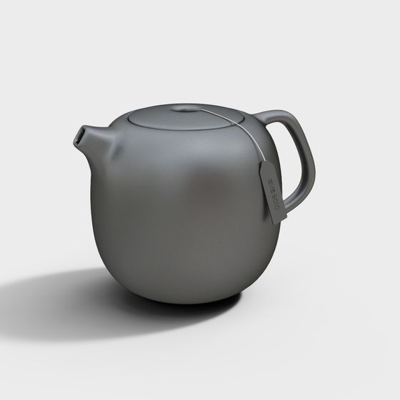 Elegant Low-Poly Teapot 3D Model