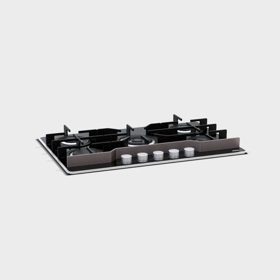 Elegant Gas Stove 3D model for Contemporary Spaces