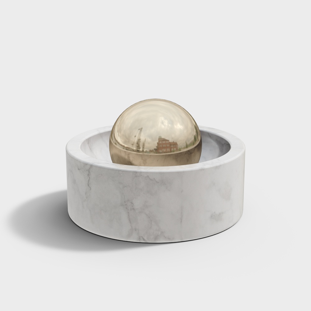 European marble spice grinder
