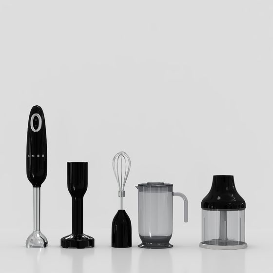 Handheld Mixer 3D model Set for Modern Kitchens