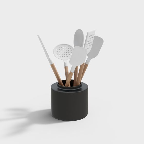 Minimalist Kitchen Utensil Organizer 3D model
