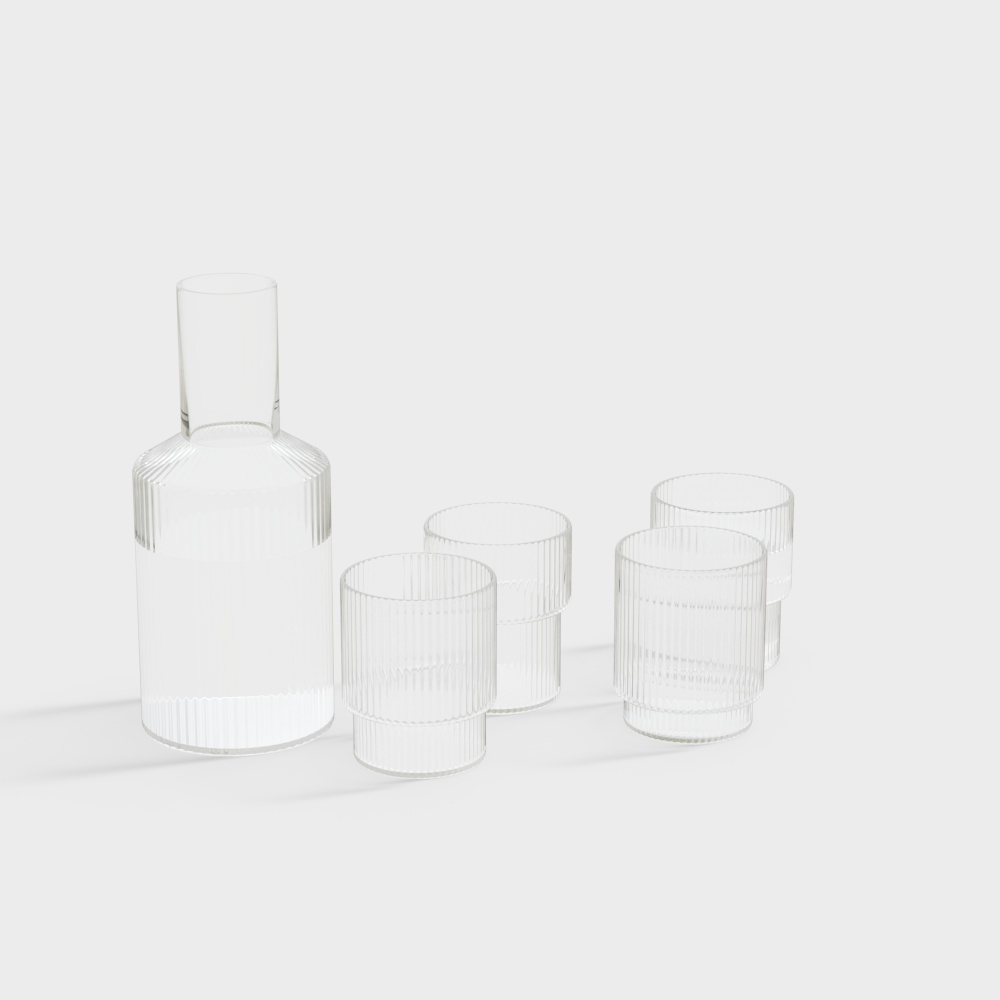 モダンなガラスセット