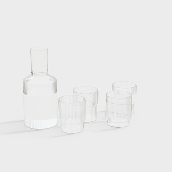 モダンなガラスセット