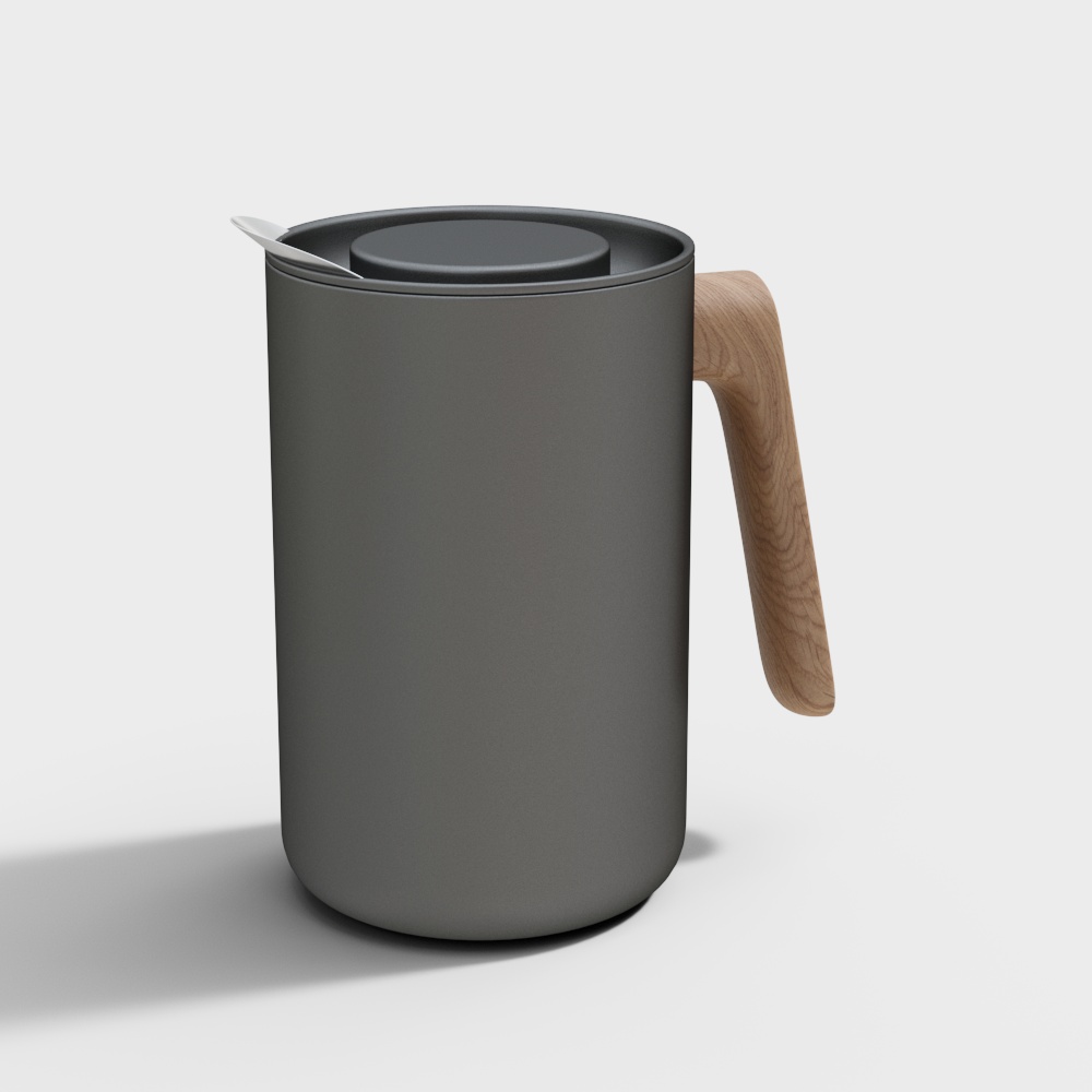 Nordic style metal insulated kettle