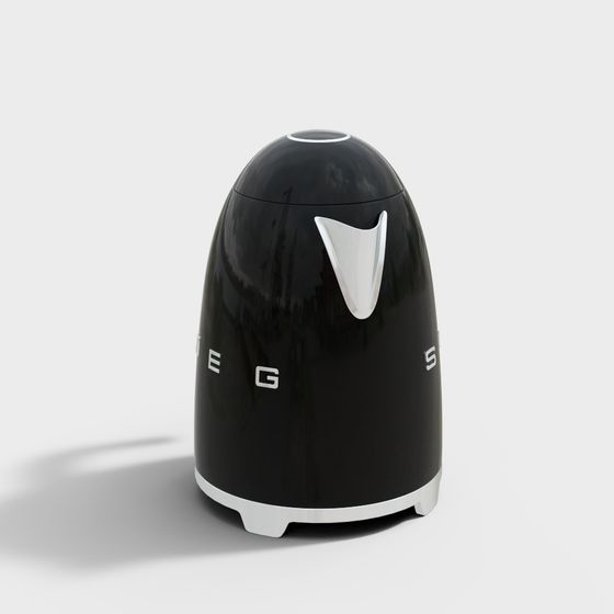Sleek Egg Kettle 3D Model