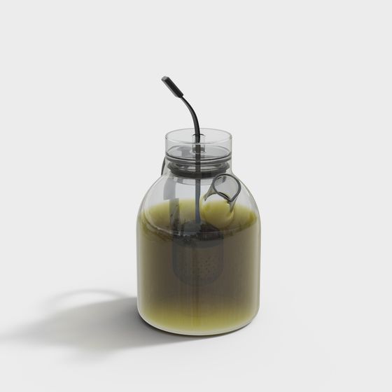 Stylish Low-Poly Teapot 3D model - Tea Time