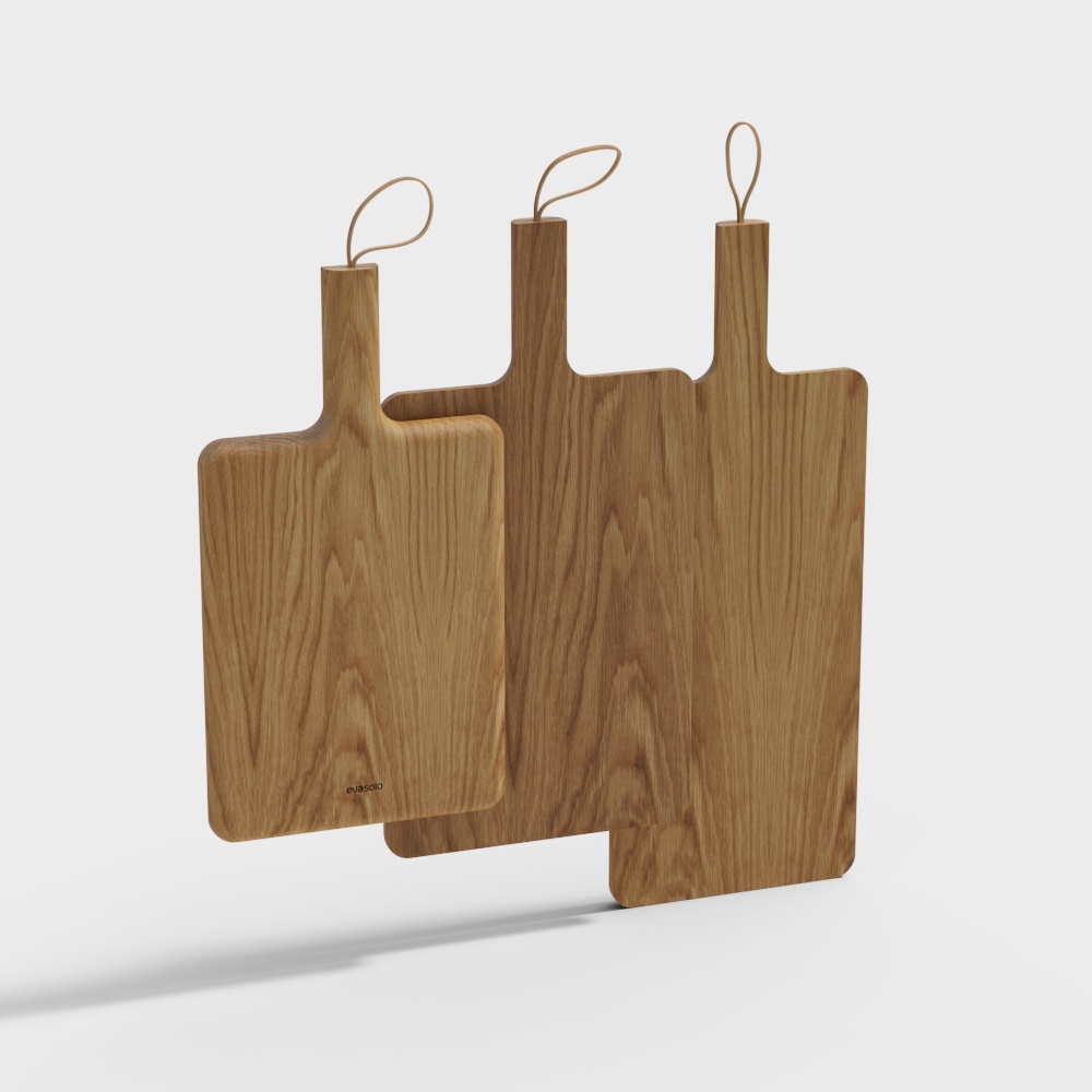 Nordic style solid wood cutting board combination