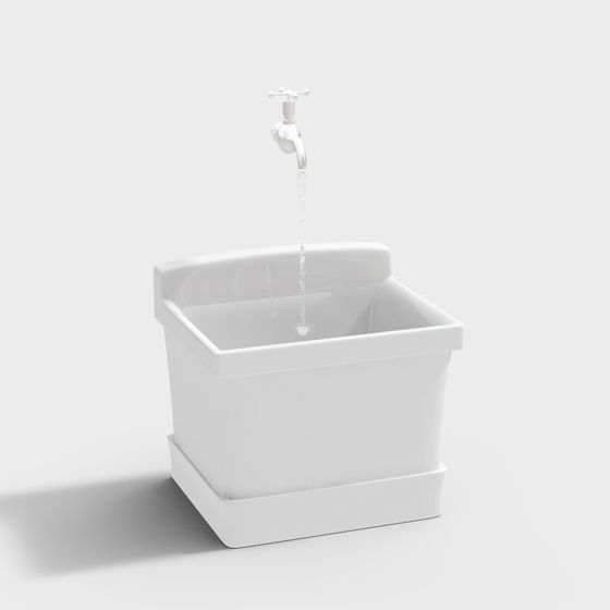 Bassin à moppe de salle de bain