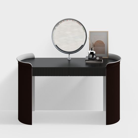 Bàn trang điểm có kết cấu nhung hiện đại