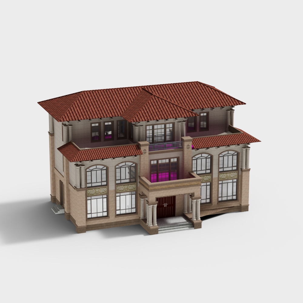 유럽 스타일의 야외 빌라