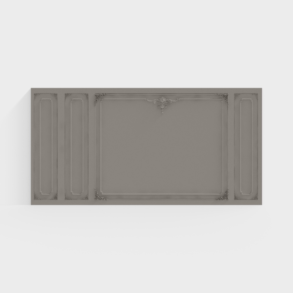 French-Style Bedroom Background Wall