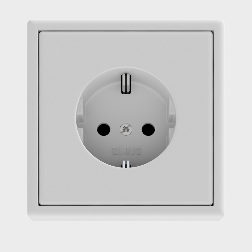 Modern simple wall socket