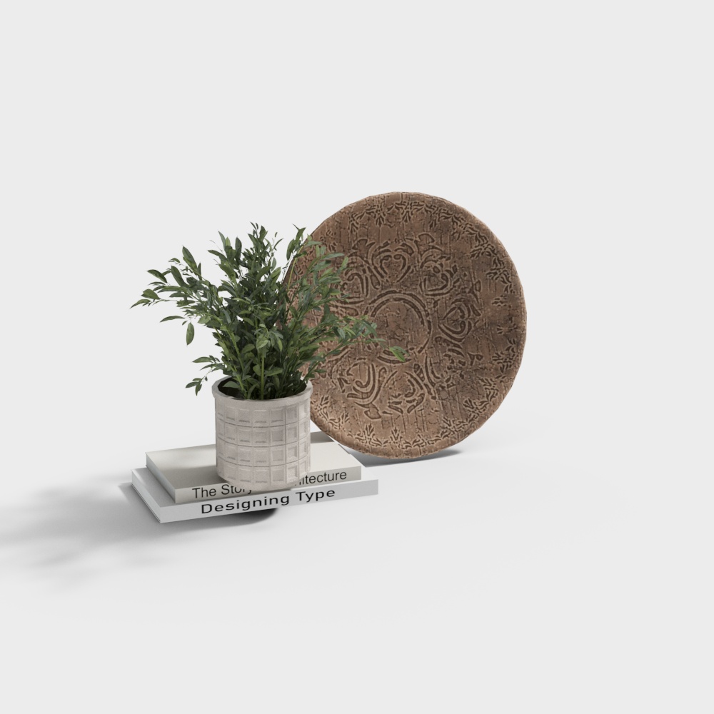 Simple Wabi-Sabi Style Dried Flower Living Room Ornament