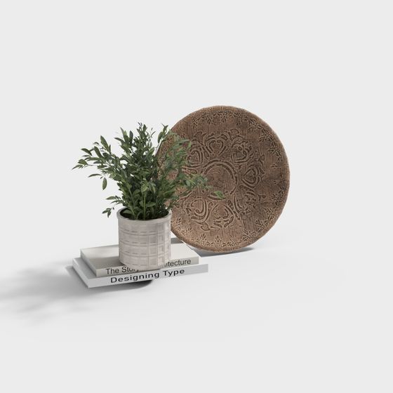 Urban Zen Low-Poly 3D model for Modern Design