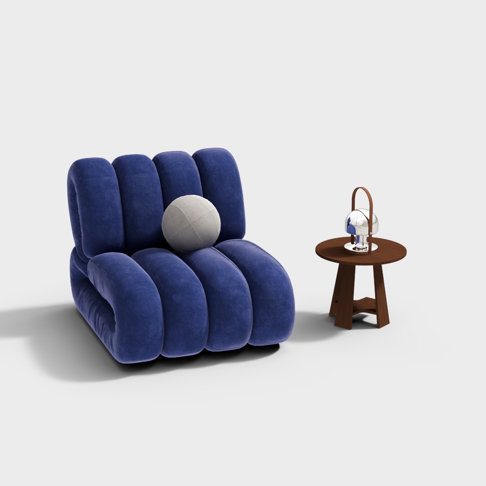 モダンラジー布ソファテーブルと椅子の組み合わせ