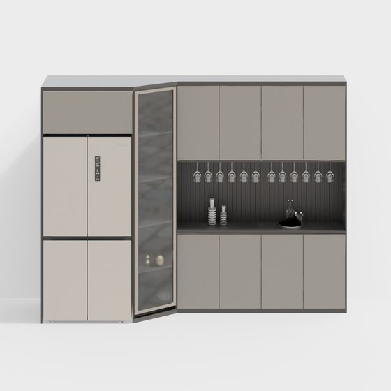 Urban Wine Cabinet 3D model