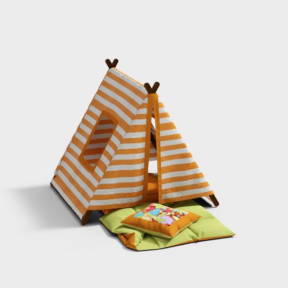 Whimsical Tent 3D Model - Dream Factory