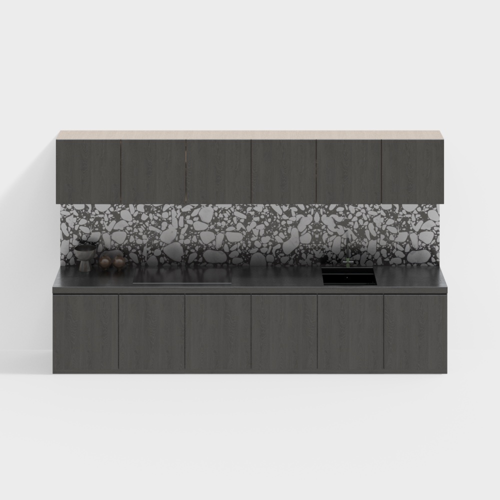 Wabi-sabi kitchen cabinets